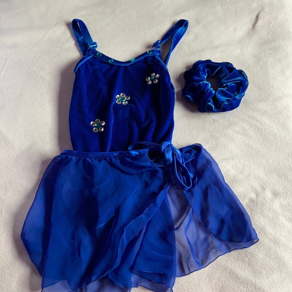 Blue dance costume